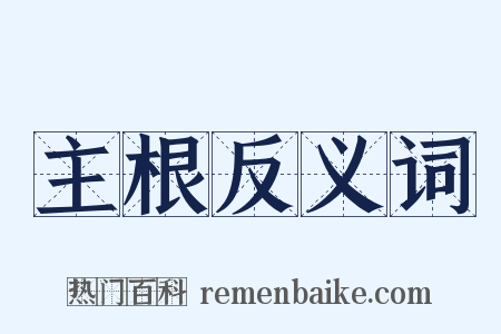主根反义词是什么意思的图片